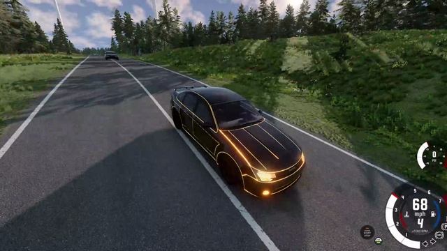 BeamNG.drive - Уехал от копов.Погоня от копов.