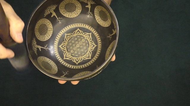 Поющая чаша Бутанская Диаметр 19,5 см, Фа# 187 Гц, До# 538 Гц