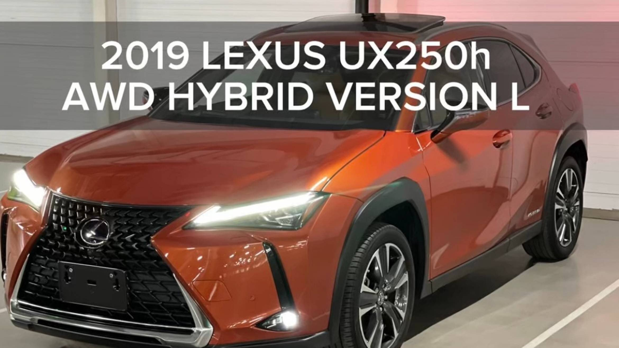 2019 LEXUS UX250h HYBRID AWD VERSION L