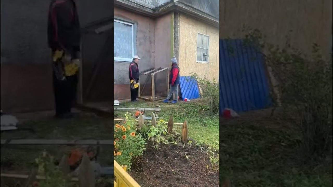 Навес для собаки из подручных материалов