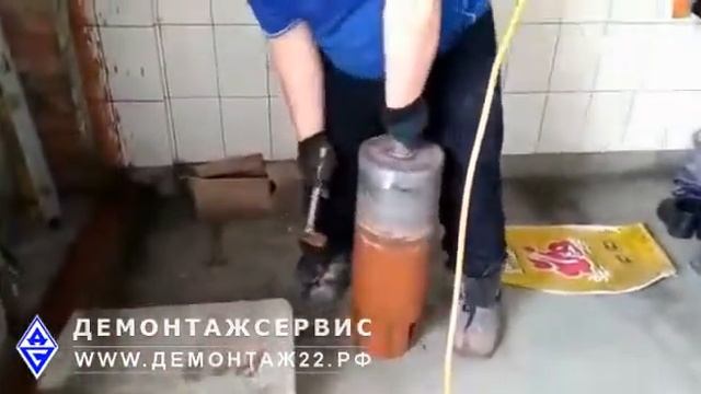 Сверление отверстия 225 мм