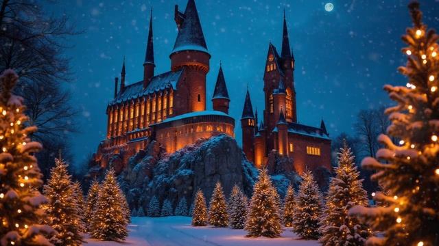 Harry-Potter-Hogwarts-Christmas-Ambience-with-Magical-Holida