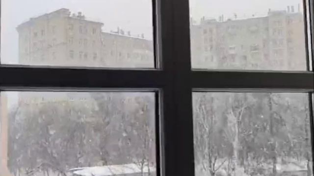 ❄️В Москве сильный снегопад❄️