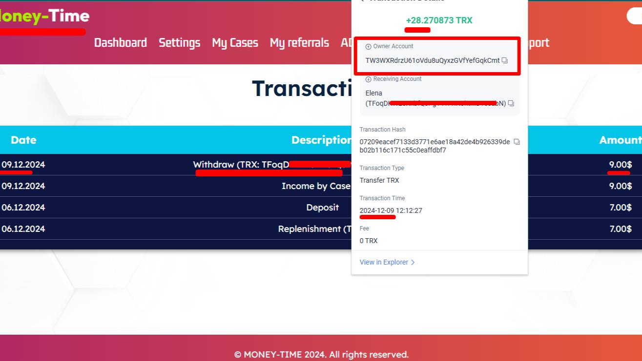 ПЛАТИТ + 9 USD! Новинка! Money  Time ПАССИВНЫЙ ДОХОД! ВСЕГО ЗА 7$