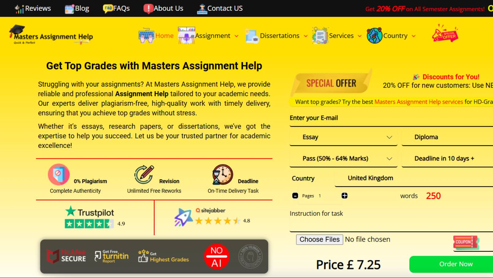 Assignment Help UK - Masters Assignment Help