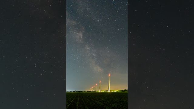 Млечный путь над ВЭС
