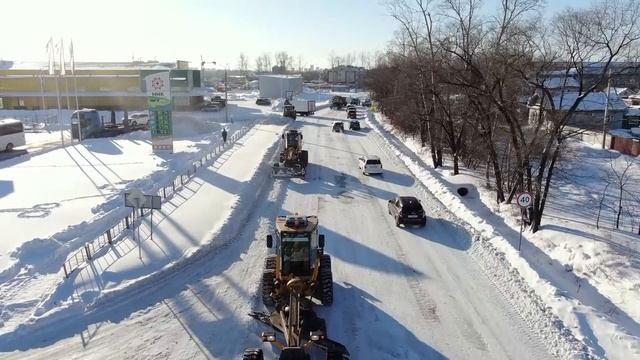 Свыше 10 тысяч тонн «плодов» рекордного снегопада вывезли за пределы Благовещенска с начала ЧС