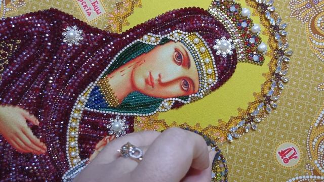 ВЫШИВАЛЬНЫЙ ПРОЦЕСС. ИВЕРСКАЯ БОГОРОДИЦА. ВЫШИВАЕМ ВМЕСТЕ.