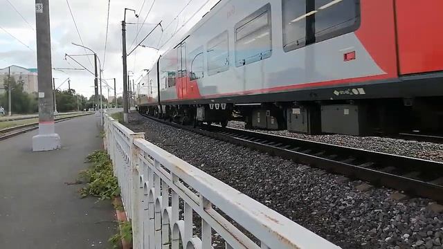 [РЖД] : Электропоезд ЭС2Г-124 "Ласточка" по маршруту №803/804 Великий Новгород - Санкт-Петербург.
