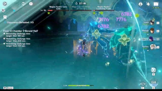 C1 Hutao Funerational and C0 Venti Archon Team - Genshin Impact - Spiral Abyss 3.4 - Floor 12