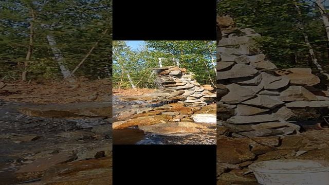 делаем водопад на пруду