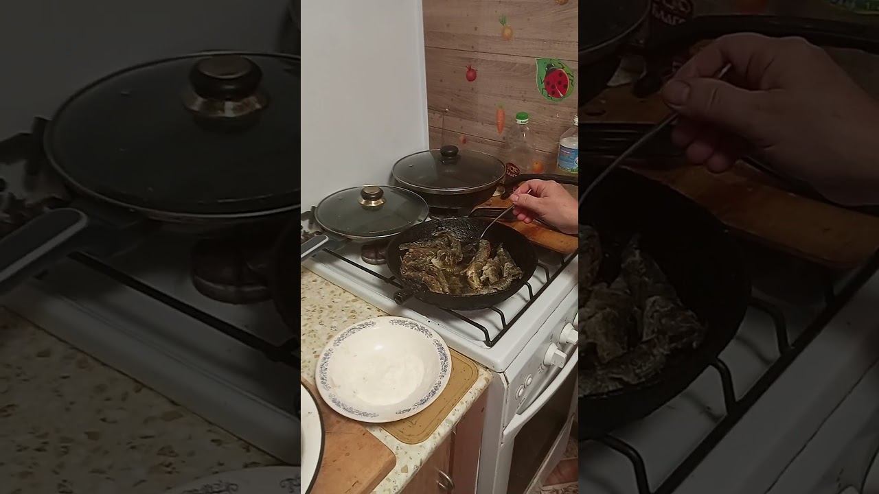 Ротан на сковороде