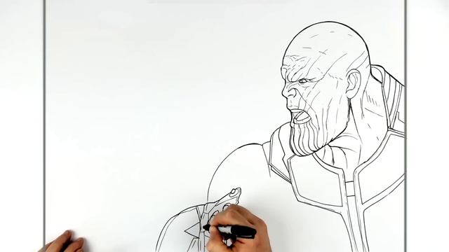 How To Draw Thanos Vs Hulk | Step By Step | Marvel Avengers