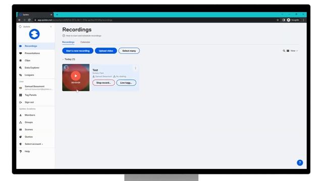 Spiideo Academy  - How to Start a  Recording in Spiideo Perform Web App