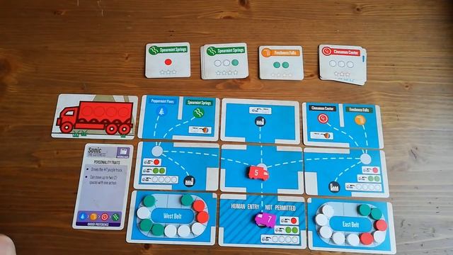 Настольная игра Mint Delivery (правила и соло игра). Mint Delivery. Rules and Solo playthrough.