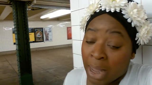 Viral Star Silvia Jhony Singing A Song For Mama Live From NYC Subway