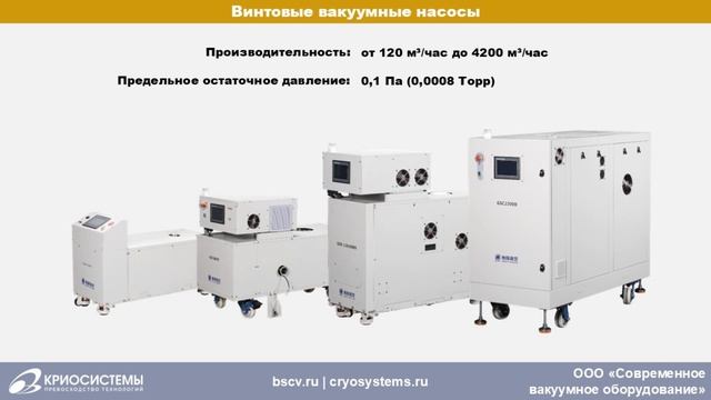 Каталог вакуумных насосов BAOSI Vacuum