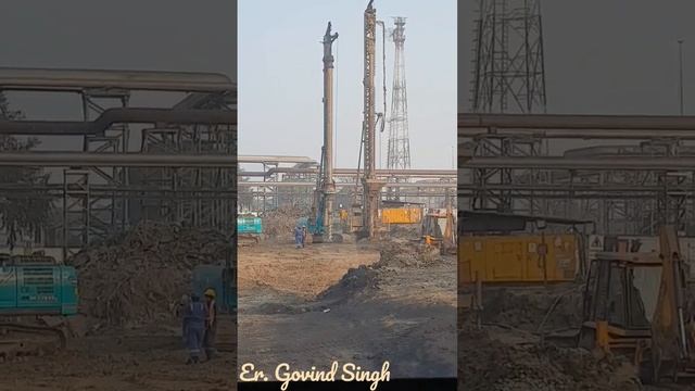 #pilingmachine #pilling #work #civil #construction #site #stone