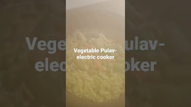 No fire cooking #sheffield #electriccooker Vegetable Pulav