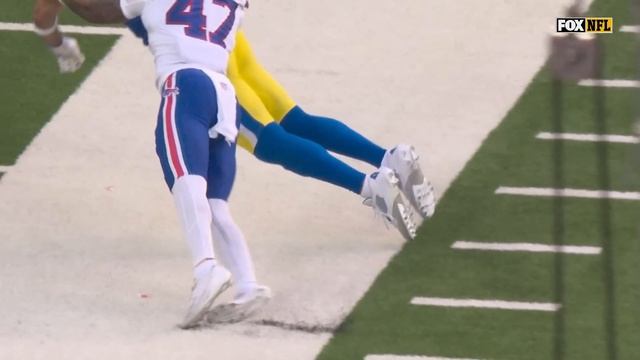 Nacua toe-taps sideline on acrobatic over-the-shouder grab