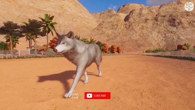 ANIMALS VIDEO-TIMBER WOLF SPEED RACES IN PLANET ZOO-COMPILE VIDEO- RACES, SWIMMING, CLIMBING!!! FUN