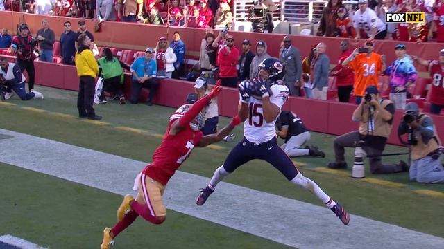 Caleb Williams' corner-pocket TD dime to Odunze gets Bears on board vs. 49ers