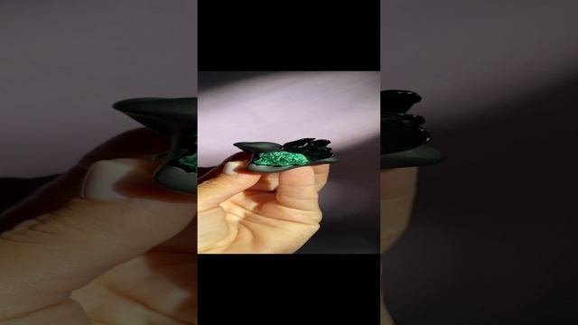 Кольцо Абстракция с малахитом