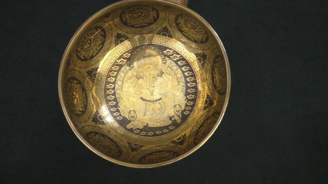 Поющая чаша Бутанская Диаметр 19 см, Соль 206 Гц, Ре 291 Гц