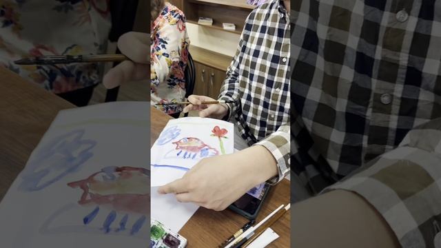 Практическое занятие по китайской живописи.