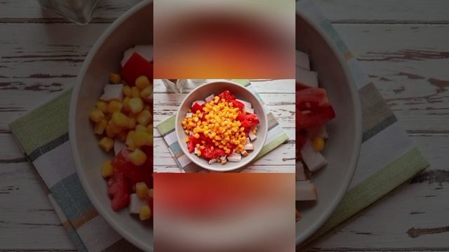 Салат 🥗 «Восторг 🤩» с курицей 🐔 — простой 🥹 и очень вкусный 😋