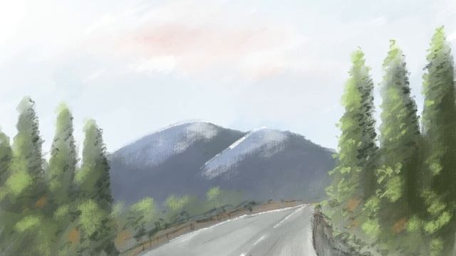 Пейзаж в Procreate