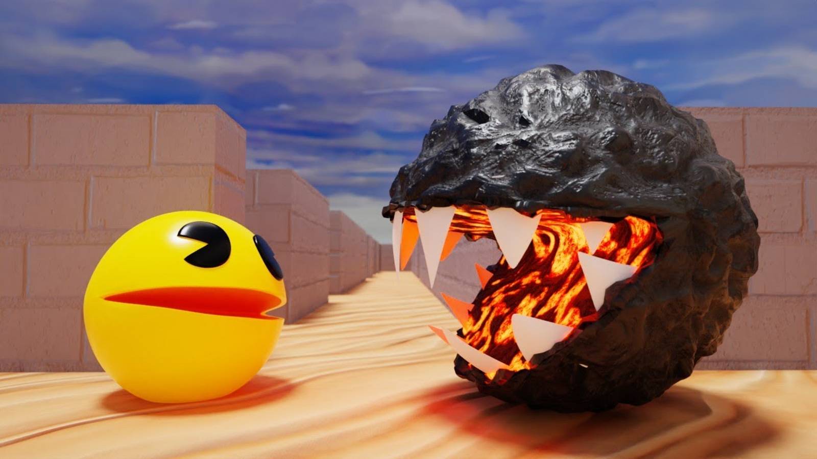 Pacman Vs Лавовый Монстр