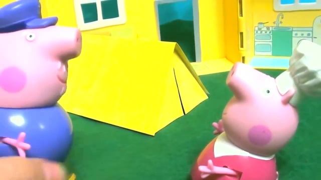 Мультфильм игрушками Свинка Пеппа Peppa Палаточный городок