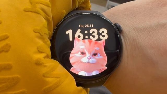 Анимация vivo Watch 3: котенок Tuan Tuan
