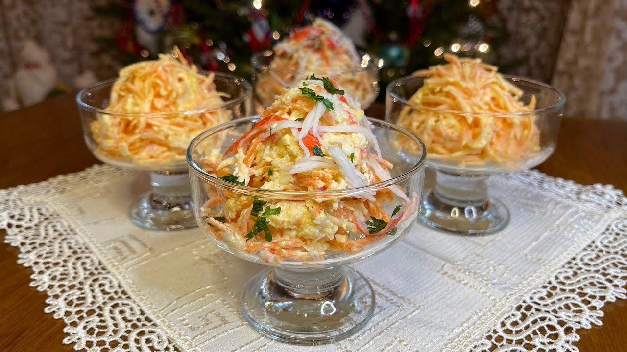 Праздничные Салаты за 10 мин. Самые Вкусные Салаты, что я когда-либо ела. Всего 4 продукта в составе