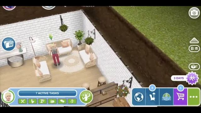 Sims Freeplay Garden House: Original Build