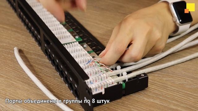 Обзор и монтаж кабеля на патч-панелях TWT 48 портов, UTP, 1U