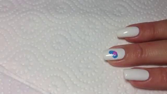 Easy One Stroke Flowers Nail art