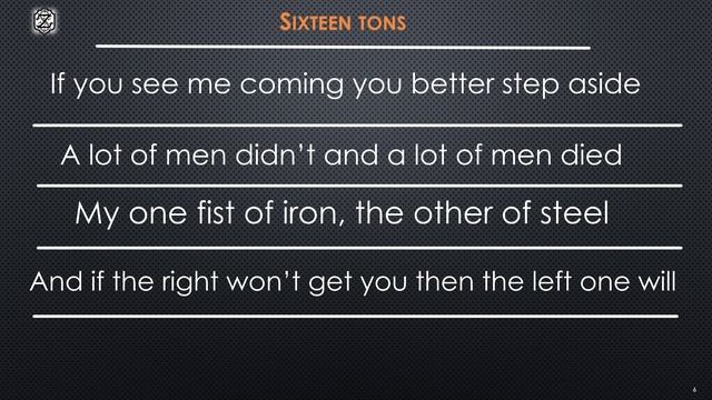 Sergei Zagraevski - Sixteen tons (DEMO audio + lyrics video)
