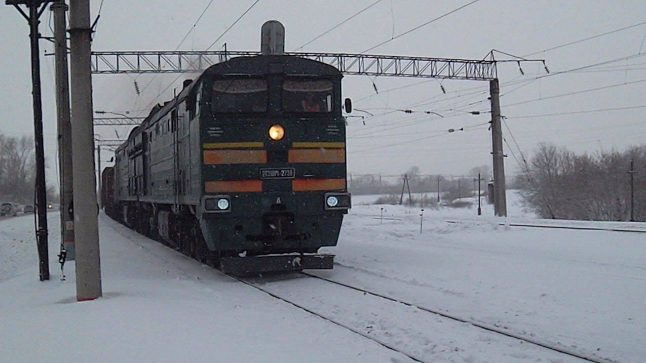 Тепловоз 2ТЭ10М-2738. Звук 10Д100.