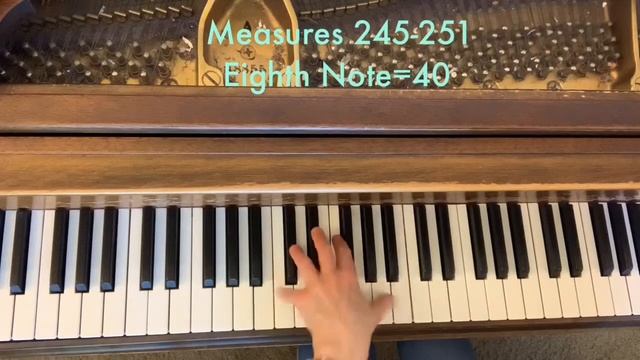 Toccata by Ravel Practice Focus (LH ending octaves) Part 1