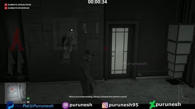 HITMAN 3 - Fastest way to Drown Jordan Cross | Bangkok | Club 27