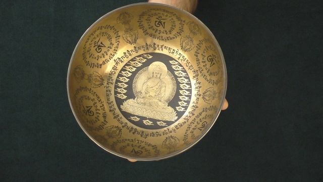 Поющая чаша Бутанская 19,2 см, Фа# 185 Гц, До 535 Гц