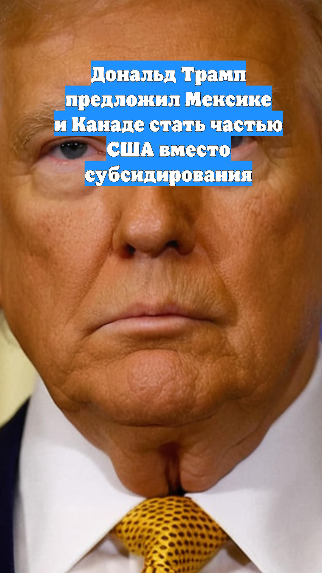 Дональд Трамп предложил Мексике и Канаде стать частью США вместо субсидирования