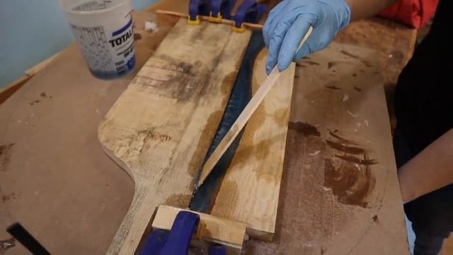 Making an Epoxy-River River Paddle for Paddling on Rivers