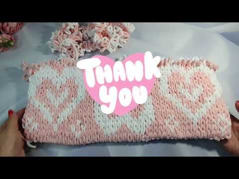 VLOG 1.02. Почти готов джемпер с косами. Подушка с сердечками.