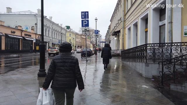 Улица Покровка и Старосадский переулок Москва Прогулка по улицам Москвы Уличная жизнь в Москве