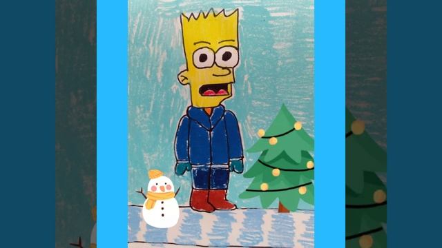 The Simpsons Christmas My drawings 4