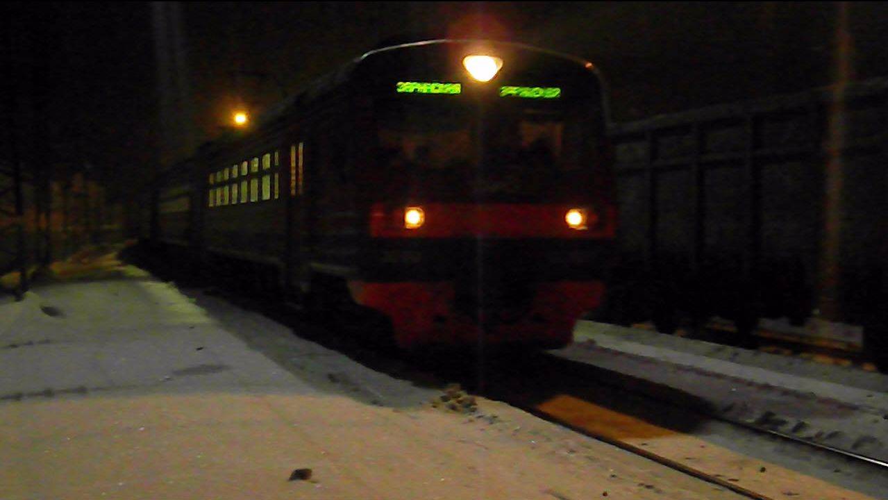 Последний электропоезд ЭД9М-0039. Прибытие.