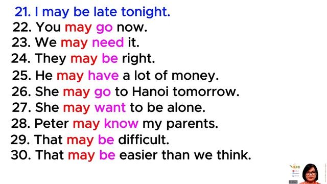 MAY _ Daily Sentences Practice